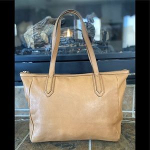 Fossil Sydney Camel Brown Tote Shopper